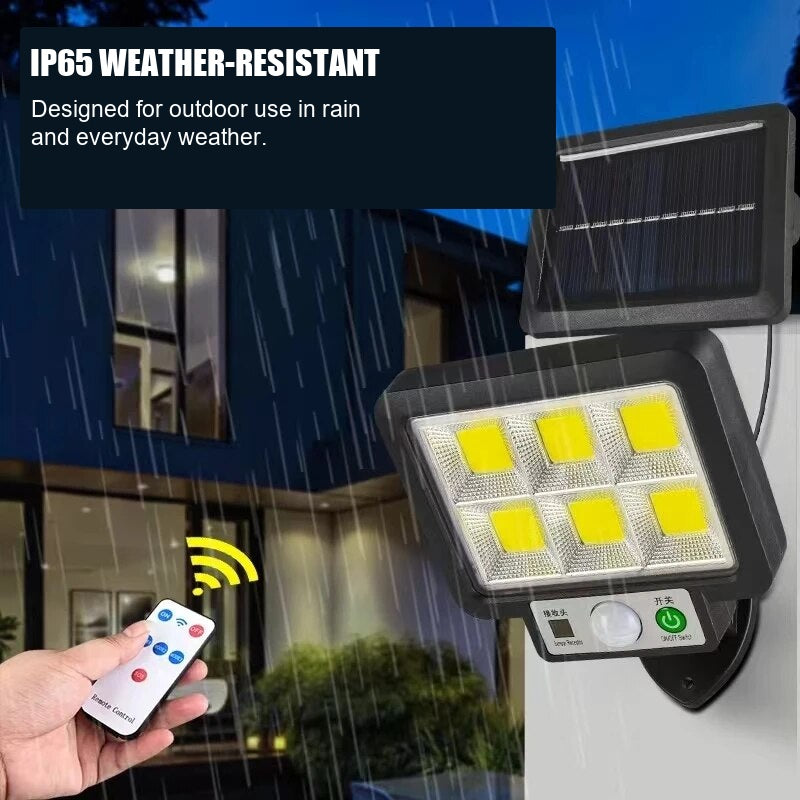 Motion Sensor Solar Wall Light weather-resistant outdoor use