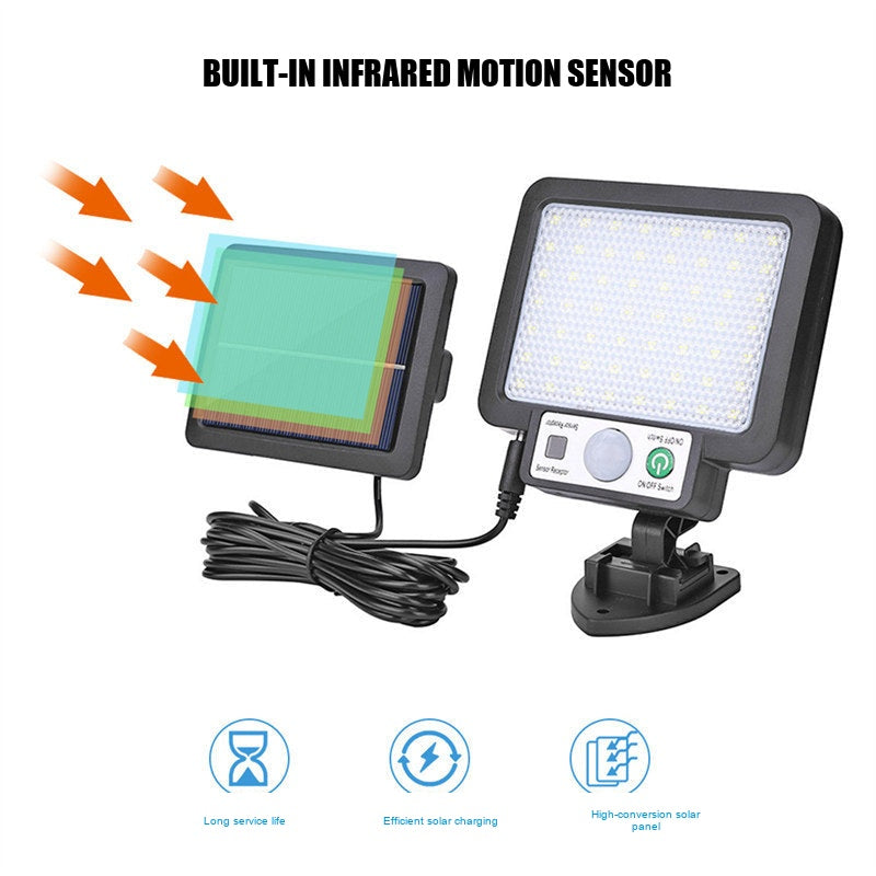 Motion Sensor Solar Wall Light infrared motion sensor