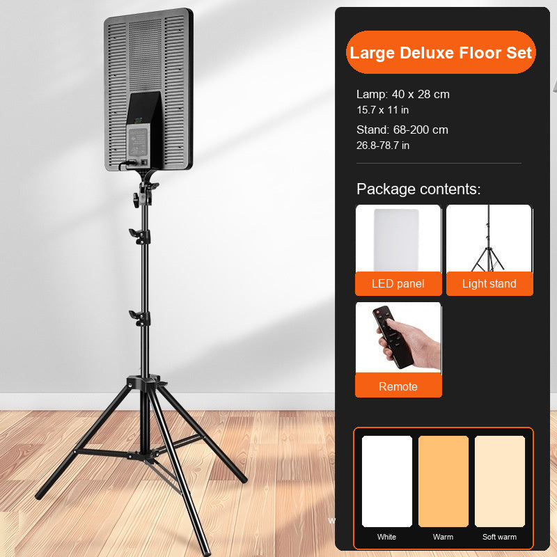 15.7 x 11 in light panel with floor stand and remote