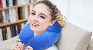 Super Soft U-Shape Inflatable Travel Pillow