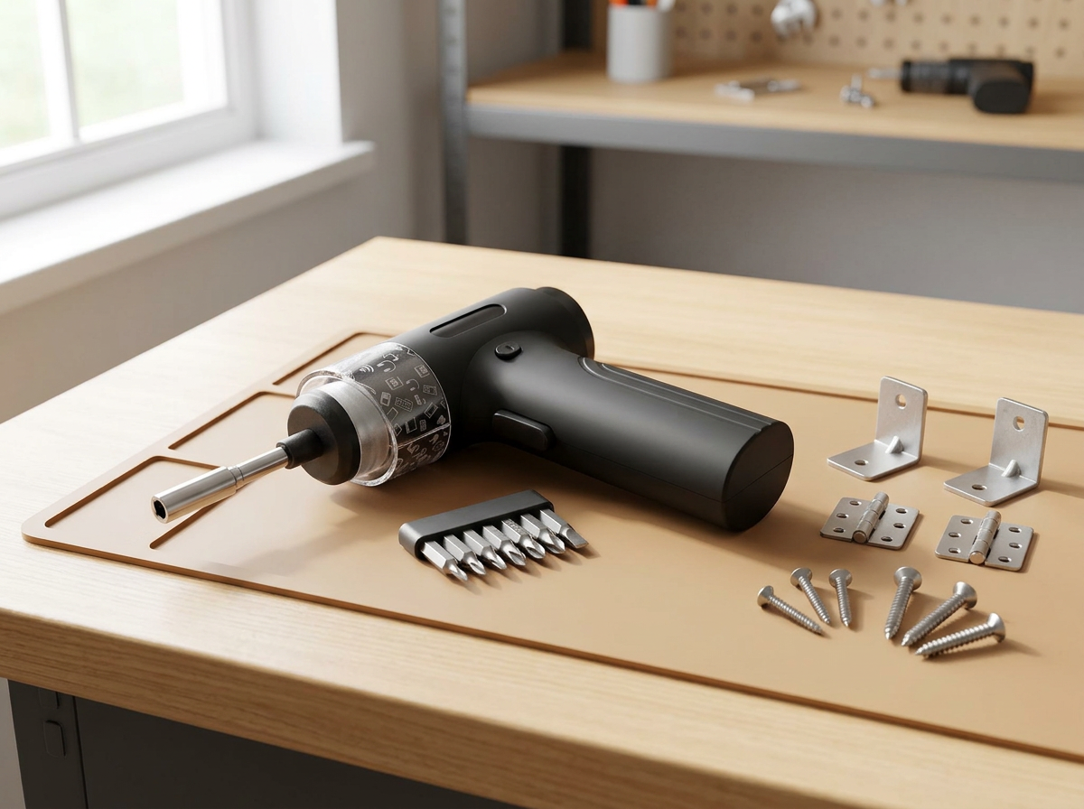 Cordless Precision Screwdriver Set in use
